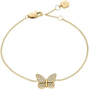 imageFossil Womens Stainless Steel Chain BraceletGold Glitz Sutton Butterfly