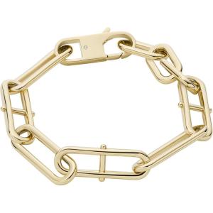 imageFossil Womens Stainless Steel Chain BraceletHeritage Gold Link