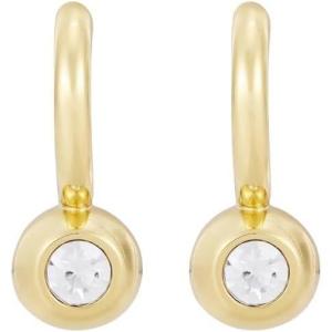 imageFossil Womens Stainless Steel DangleDrop or Hoop Earrings for WomenGold Dangle Hoop