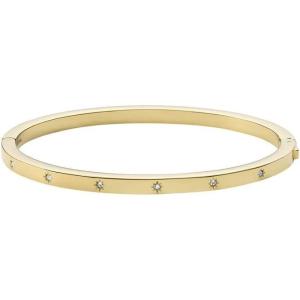 imageFossil Womens Stainless Steel GoldTone Bangle BraceletGold Star Glitz Bangle