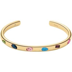 imageFossil Womens Stainless Steel GoldTone Bangle BraceletGoldStone