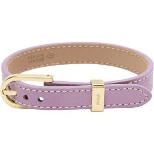 imageFossil Womens Stainless Steel and Genuine Leather Bracelet for WomenHeritage Purple
