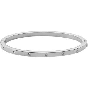 imageFossil Womens Sterling Silver or SilverTone Stainless Steel Chain Bracelet for WomenSilver Glitz Dot Cuff