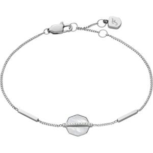 imageFossil Womens Sterling Silver or SilverTone Stainless Steel Chain Bracelet for WomenSilverMOP Chain