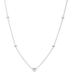 imageFossil Womens Sterling Silver or SilverTone Stainless Steel Pendant Chain Necklace for WomenSilver Bead