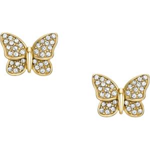 imageFossil Womens Sterling Silver or Stainless Steel Stud Earrings for WomenGold Glitz Sutton Butterfly