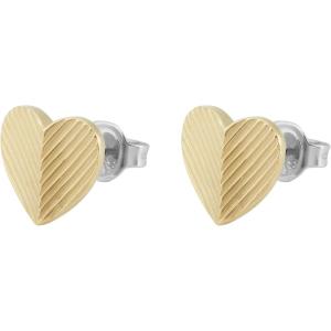 imageFossil Womens Sterling Silver or Stainless Steel Stud Earrings for WomenGold Harlow Linear Heart