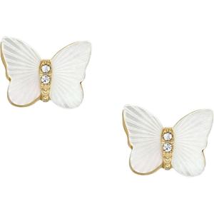 imageFossil Womens Sterling Silver or Stainless Steel Stud Earrings for WomenMOP Butterfly