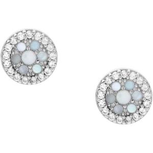 imageFossil Womens Sterling Silver or Stainless Steel Stud Earrings for WomenSilver Mosaic