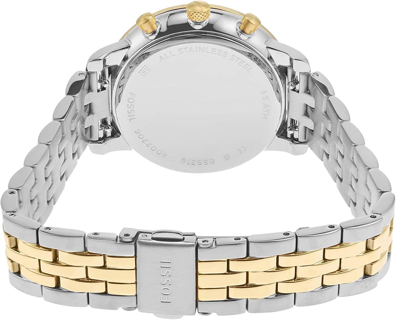 imageFossil Womens Neutra Quartz Stainless Steel Chronograph WatchGoldSilver