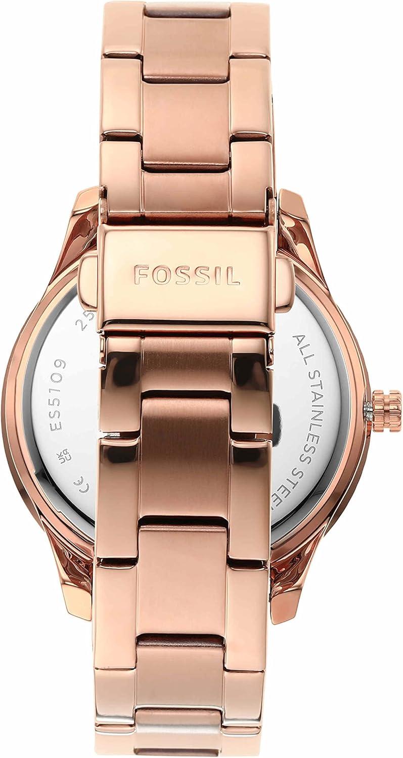 imageFossil Womens Stella Quartz Stainless Steel Multifunction WatchRose Gold  Brown