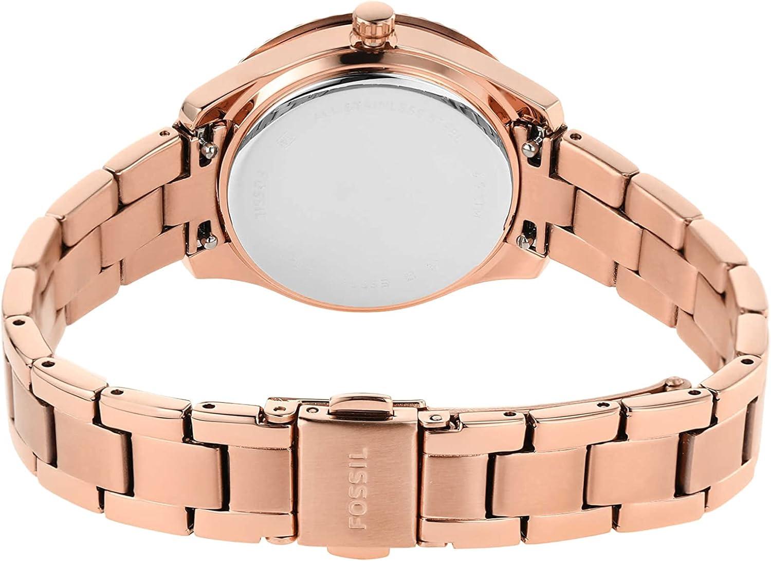 imageFossil Womens Stella Quartz Stainless Steel Multifunction WatchRose Gold Mini