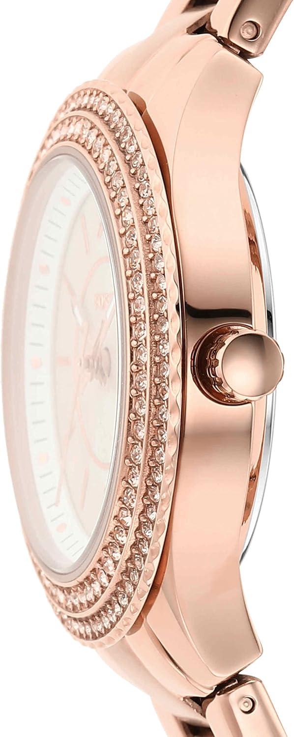 imageFossil Womens Stella Quartz Stainless Steel Multifunction WatchRose Gold Mini