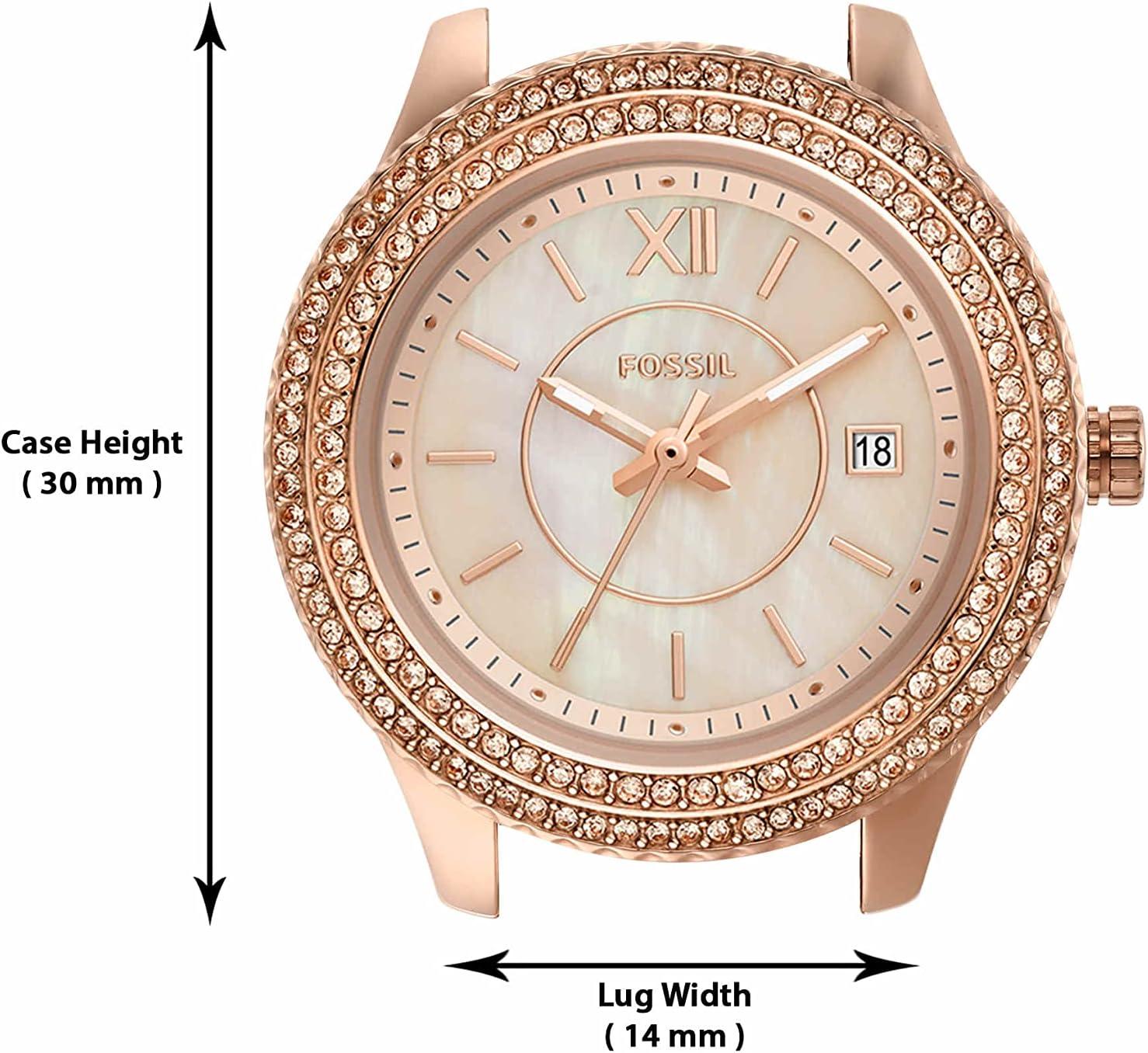 imageFossil Womens Stella Quartz Stainless Steel Multifunction WatchRose Gold Mini