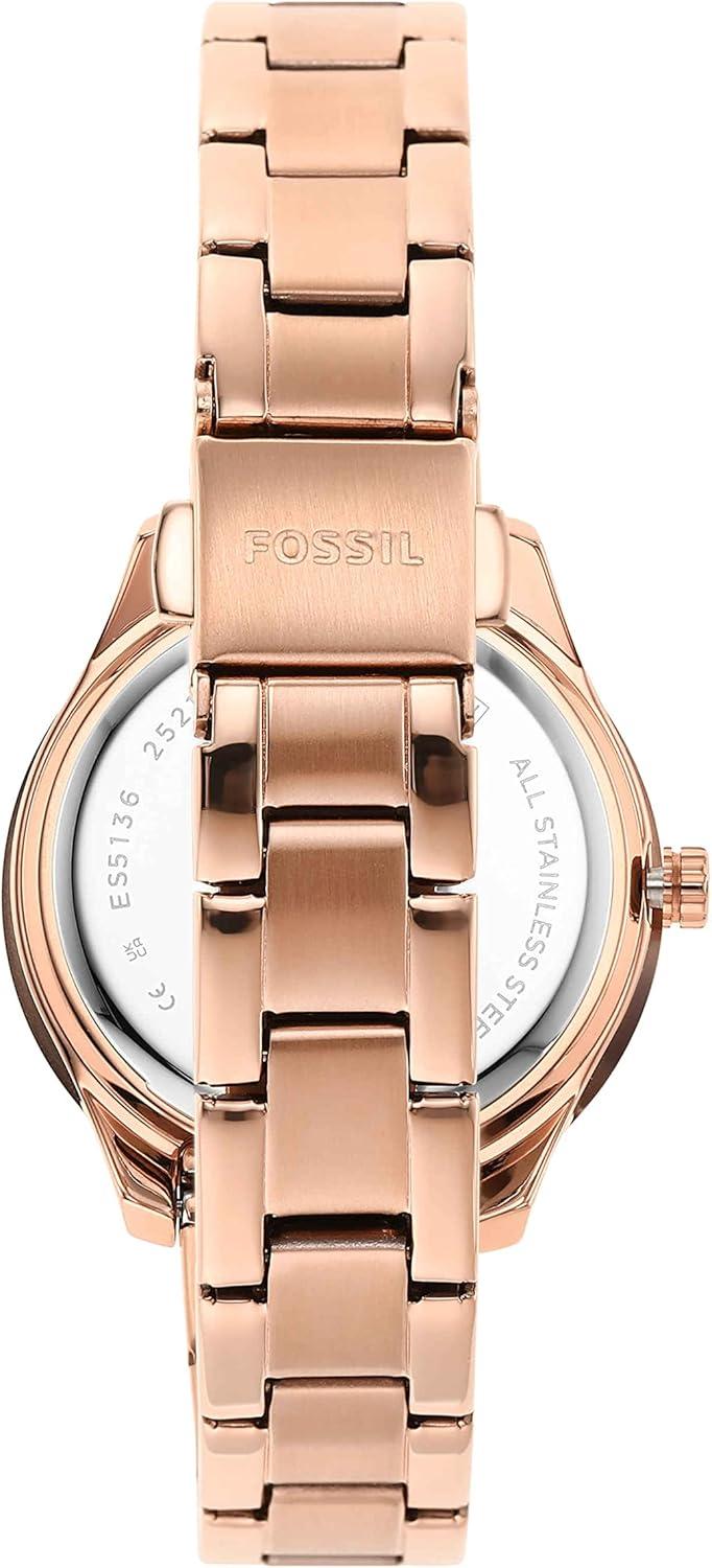 imageFossil Womens Stella Quartz Stainless Steel Multifunction WatchRose Gold Mini
