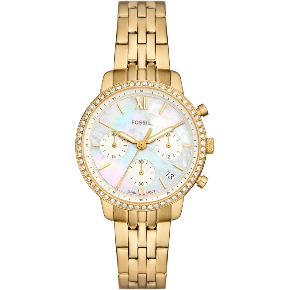 imageFossil Womens Neutra Quartz Stainless Steel Chronograph WatchGold