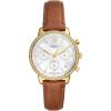 imageFossil Womens Neutra Quartz Stainless Steel Chronograph WatchBrown LeatherGold