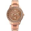 imageFossil Womens Stella Quartz Stainless Steel Multifunction WatchRose Gold  Brown