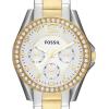 imageFossil Womens Riley Stainless Steel Multifunction Watch2T SilverGold